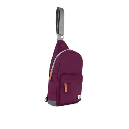 ROKA London Willesden Sling Bag in Royal Burgundy Nylon