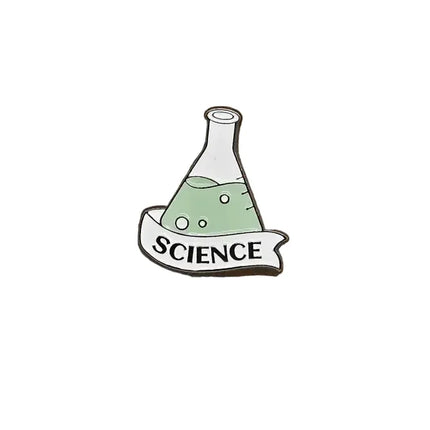 Science themed pin badges (various designs) Science pin