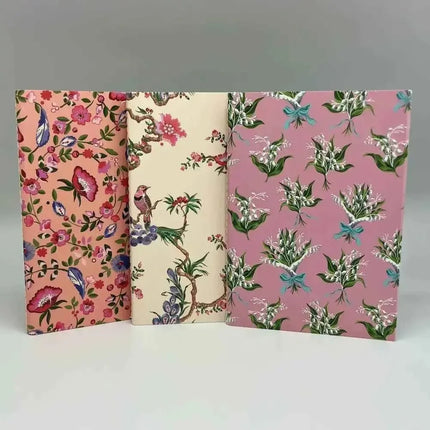 Set of 3 A6 notebooks Birds and Flowers Design - Cath Kidston