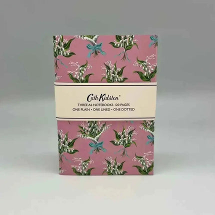 Set of 3 A6 notebooks Birds and Flowers Design - Cath Kidston