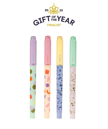 Set of 4 Erasable Highlighters - Kikkerland