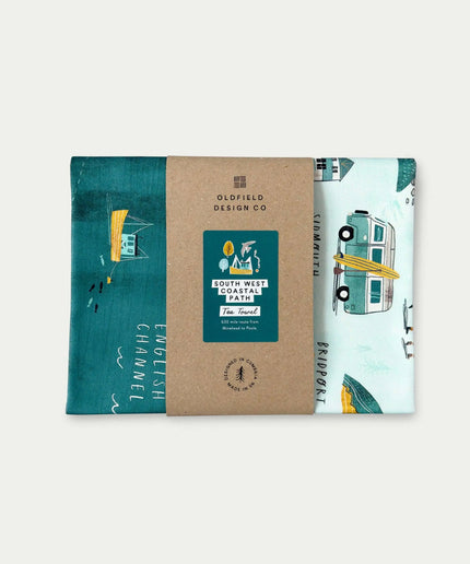 South West Coastal Path Tea Towel