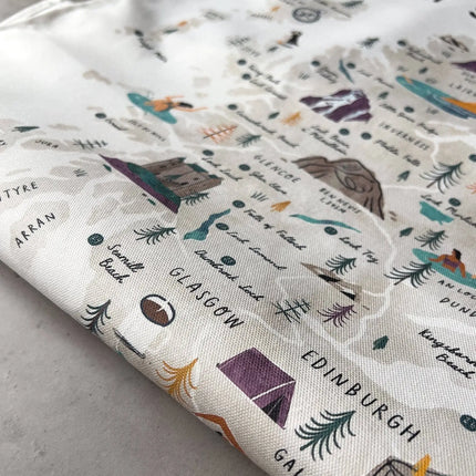 Scotland wild Swimming Tea Towel
