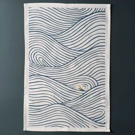 Wild Swimming Pattern Tea Towel