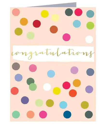 Mini Gold Foiled Congratulations Card