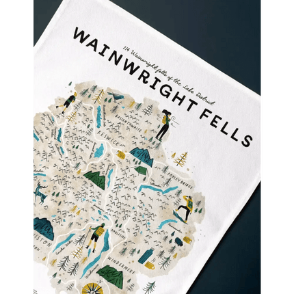 Wainwright Fells Tea Towel