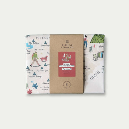 Walk Northumberland Tea Towel
