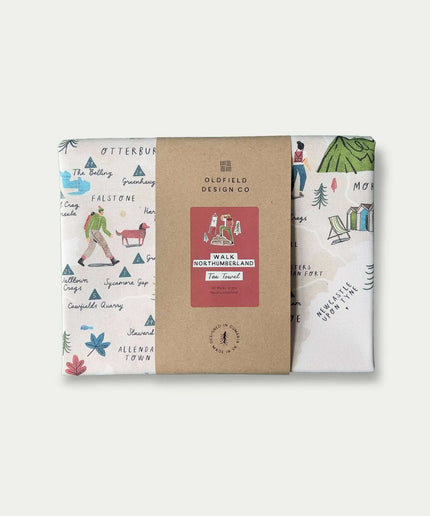 Walk Northumberland Tea Towel