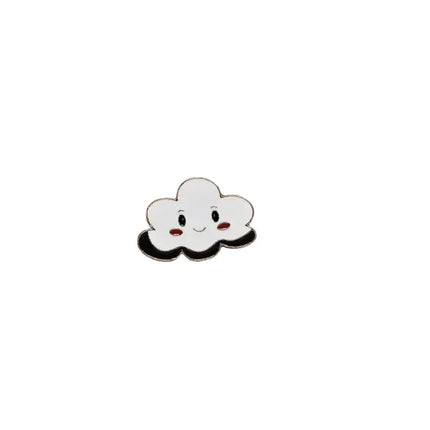 Space and Weather themed pin badges - Various Designs Silver lining