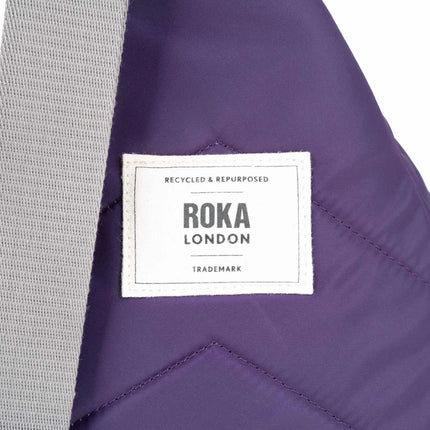 ROKA London Willesden Sling Bag in Majestic Purple Nylon