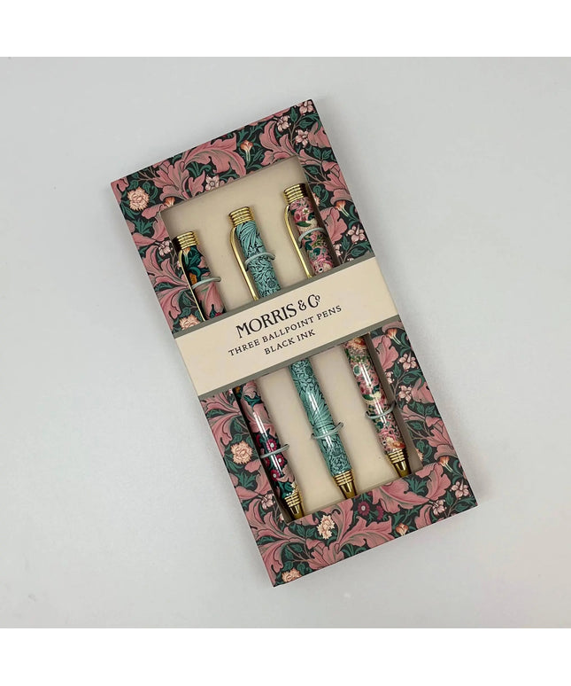 William Morris Gift Set of 3 Pens.