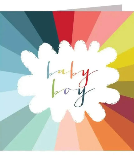 Colourful Baby Boy Greetings Card