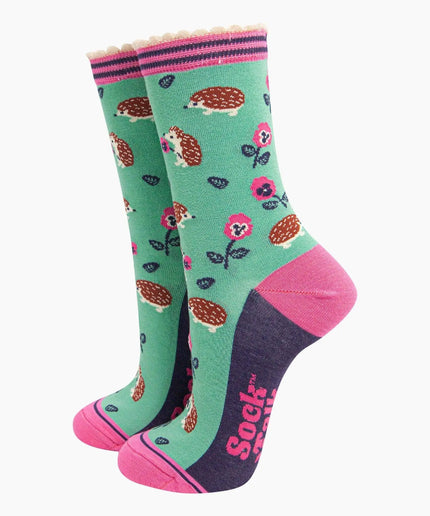 Women's Hedgehog Bamboo Socks - UK 3-7